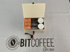 CAIXA MASTER  BITCOFFEE COMPLETO - 06 x Confeito de Café 30g (Sabores) + 2 x Creme de Café 170g